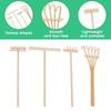 4pcs Garden Sand Rake Set Miniature Wood Handle Tools for Home and Office Decoration Meditations Rake Accessories