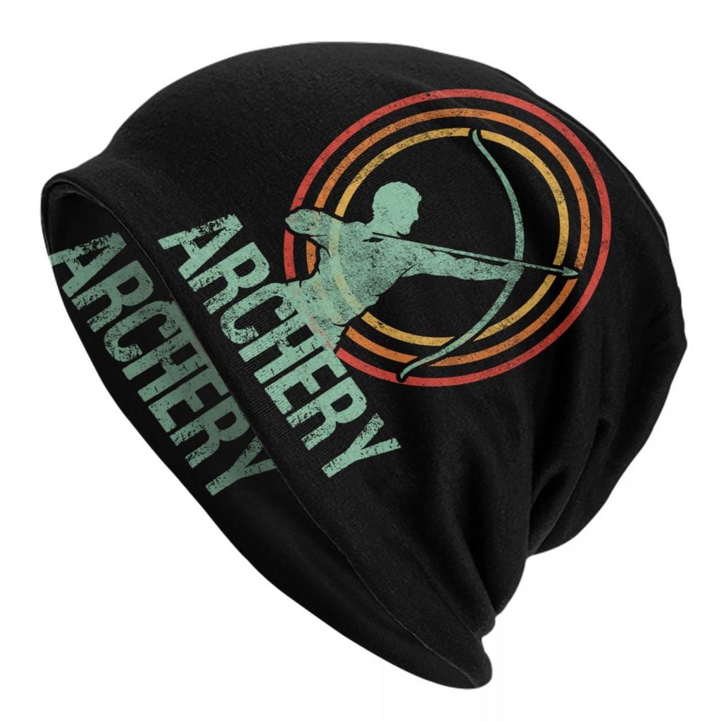 Custom Archery Sport Beanie Cap Unisex Winter Bonnet Homme Knitting Hats  Outdoor Archer Bow Hunting Lover Skullies Beanies Hats