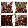 Kissenbezug Polyester Kissenbezug Sofa Dekokissenbezug Nordisch Schlicht Modern Weihnachten Feiertag