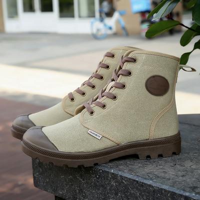 Modne męskie buty płócienne, wysokie buty do kostki, wojskowe, taktyczne, męskie, codzienne, męskie trampki, całoroczne, unisex, dżinsowe, Botas de Mujer