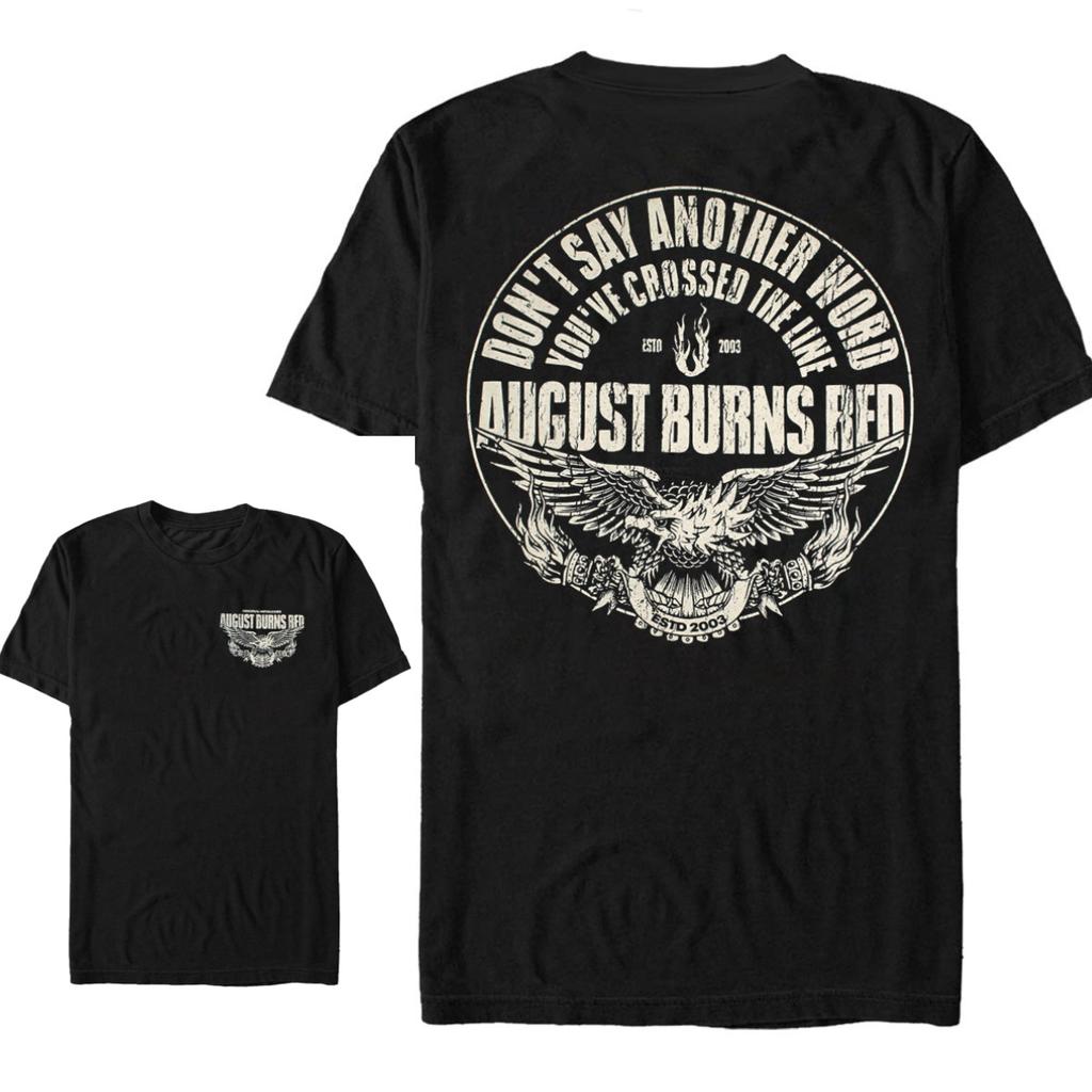 Neues August Burns Red Baumwoll Band Shirt Unisex Sommer Kurzarm Modemarke T-Shirt Luxus Lässig Vintage