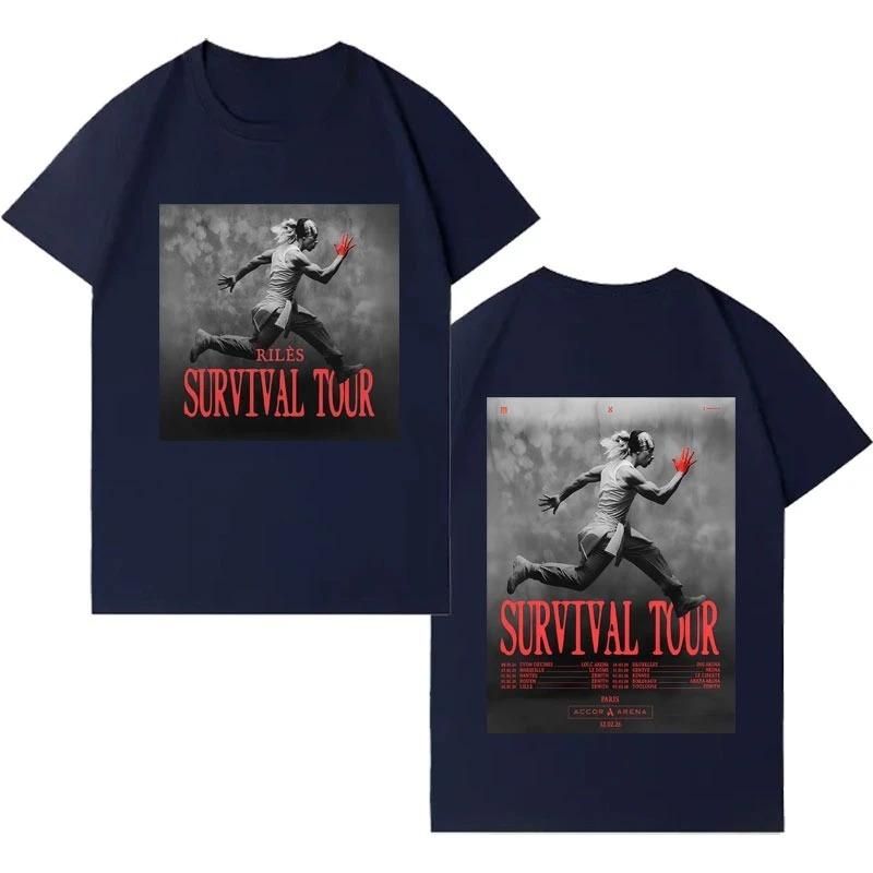 Zanger Riles 2026 Harajuku Merchandise Korte Mouw Top Mannen Vrouwen Hoge Kwaliteit Katoen Comfortabele Streetwear Luxe Casual Vintage T-shirt
