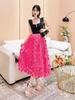 2026 High Waist Floral Mesh A-Line Fairy Skirt for Women