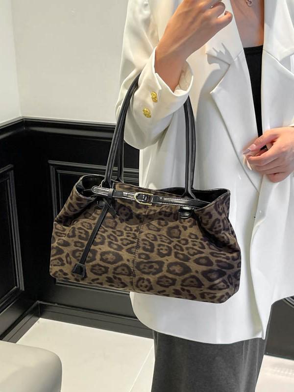 Duchess Retro 2025 Autumn Suede Underarm Tote – Large Capacity Women's Commuter Handbag