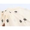 New Summer Women's Fashion Sweet Simple Round Neck Tie-Sleeve Embroidered Shirt Top