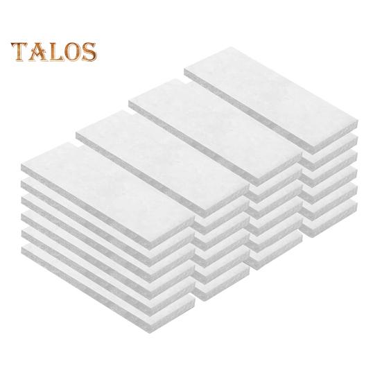 

5/24 шт. керамические фитили из ваты для настольного костра, термостойкие, безопасные в использовании, долговечные, самодельные стержни из губчатого хлопка для настольного костра 24PCS