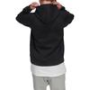 adidas Unifarbener Logo-Hoodie mit weiten langen Ärmeln Herren-Hoodie Schwarz HN1952