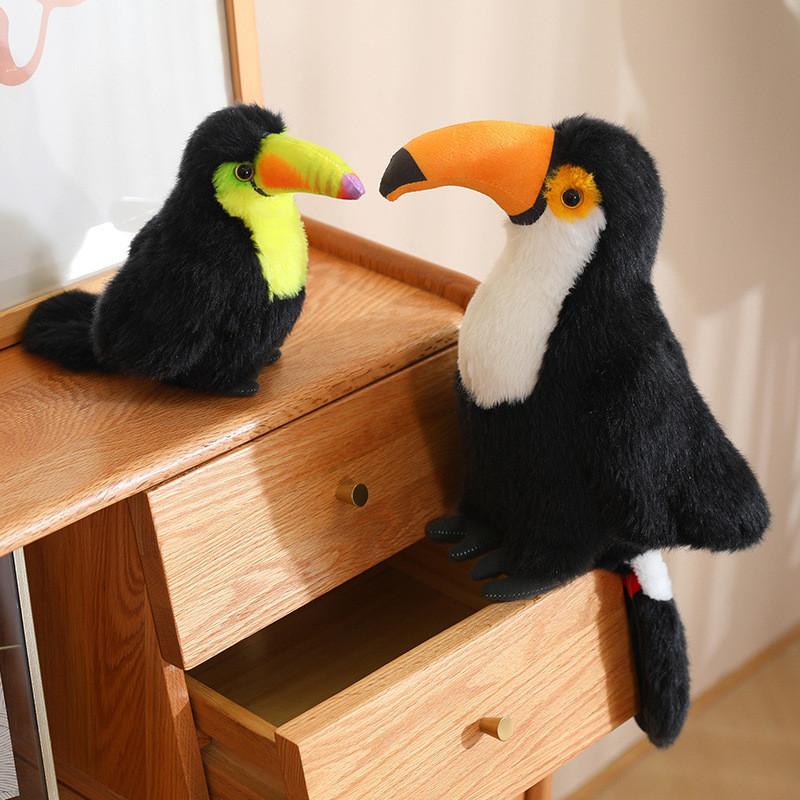 Beak Giant Colorful Plush Bird Toy Parrot Stuffed Animal Kids Decoration Home