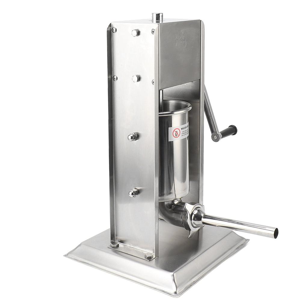 3L Manueller Wurstfüller 2 Geschwindigkeiten Edelstahl Vertikaler Wursthersteller Effizienter Wurstfüller