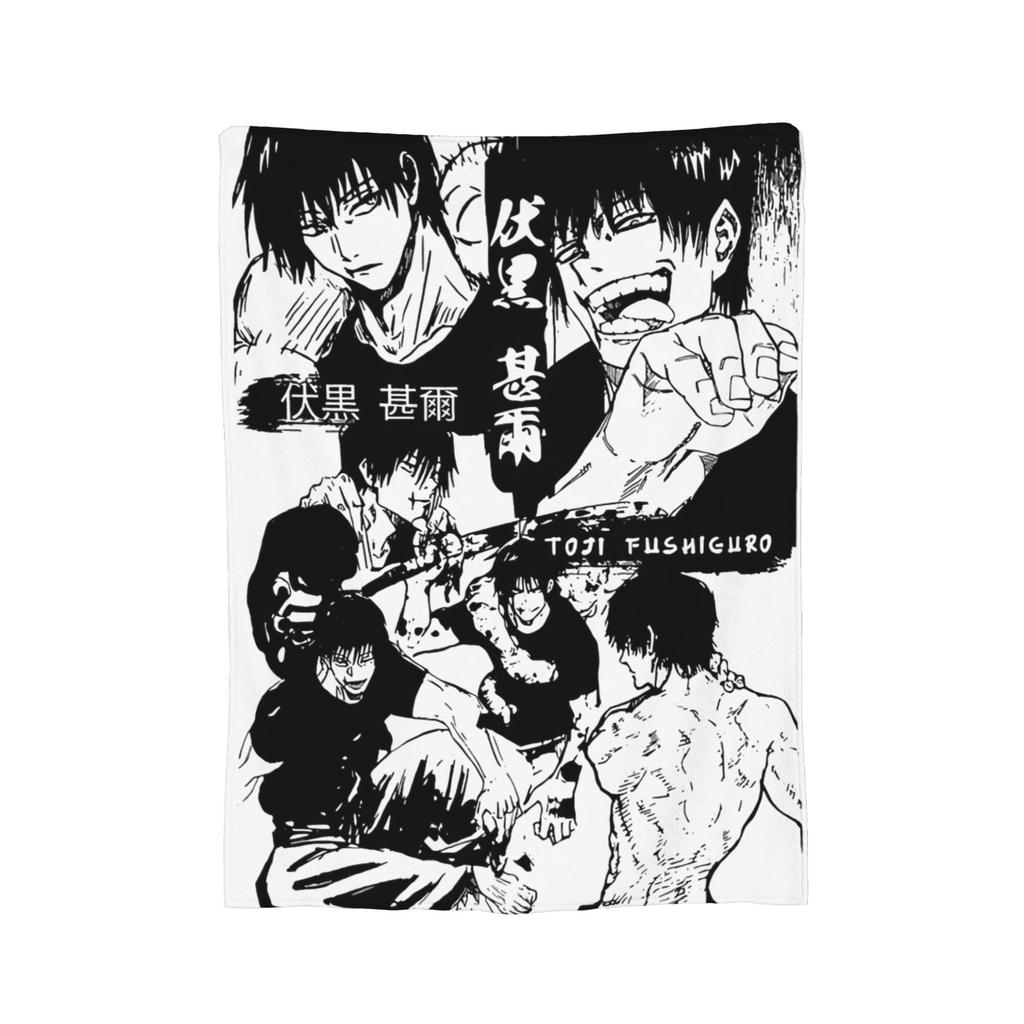 Yuji x Sukuna Blanket Jujutsu Kaisen Flannel Awesome Warm Throw Blankets for Coverlet Decoration,