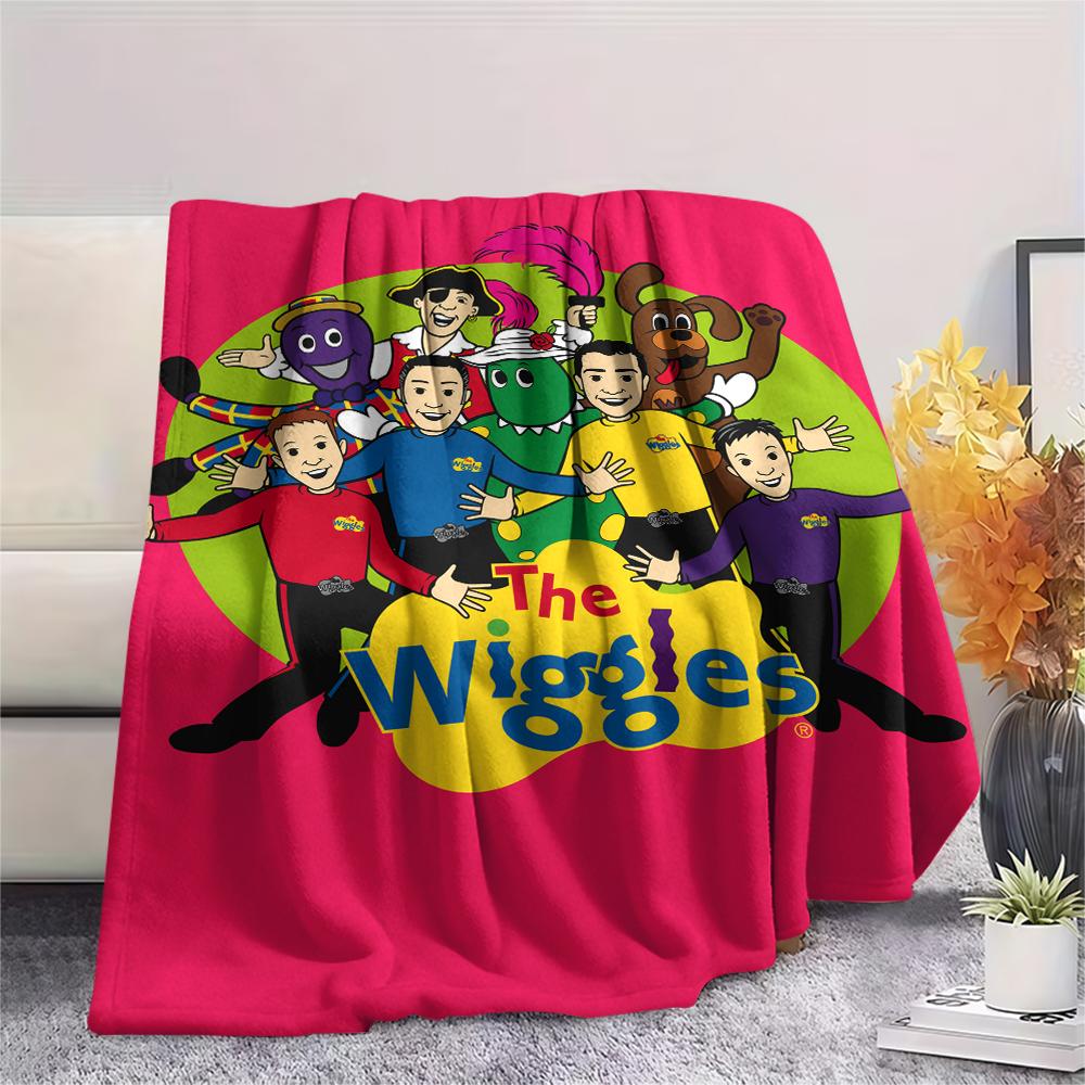 1 Stück The Wiggles Druck Flanelldecke, Hohe Qualität, Bequem für alle Jahreszeiten, Heimdekoration, Wärme und Komfort, Perfekt für Weihnachtsgeschenke217