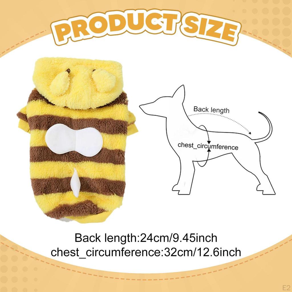 Hunde-Hoodie Sweatshirt Cosplay-Pullover Atmungsaktive Kleidung Kleidung Wintermantel für Feier