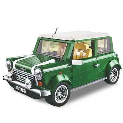 1267 Technical Mini Cooper Creator Expert Compatible 10242 DIY Building Blocks Bricks Classic Car Model Kids Gift Toys