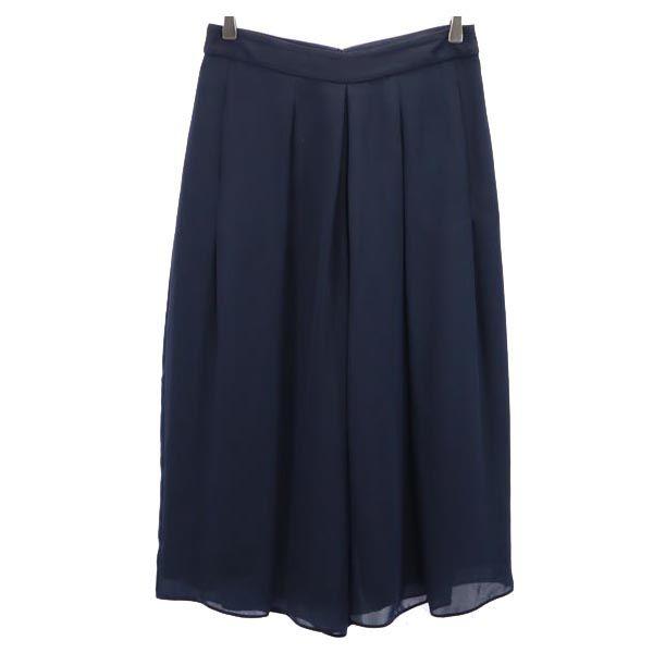 

ARMANI long Wide pants 38 Navy Women Used