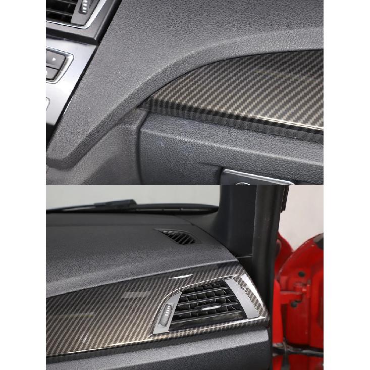 ABS Kohlefaser Auto Armaturenbrett Seite Luftauslass Panel Zierabdeckung Für BMW 1 2 Serie F20 F21 F22 F23 2012-2017 Innenzubehör