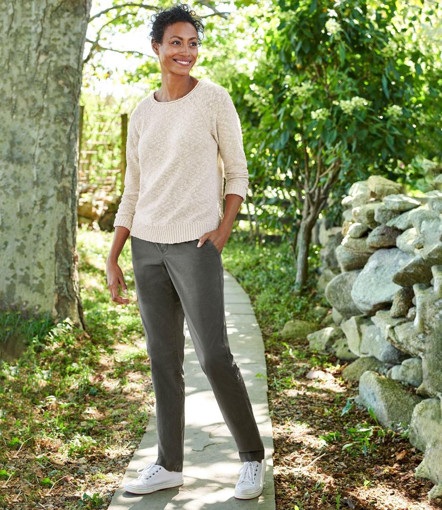 LL Bean Midweight Cotton Slub Roll Neck US Size Light Mint 1000031312 Women's Pullover, Fit, Petite, S, Green,