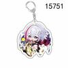 6CM Honkai Star Rail Anime Game Keychain Double-sided Cartoon Figure Lunae Blade Key Ring for Women Car Bag Phone Pendant Gifts