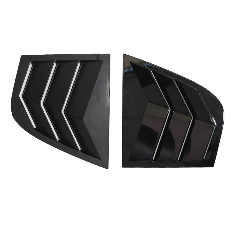 Side Window Louvers Vent Sun Shade Cover for Kia Stinger 2018-2025 Window Shutter Sticker ABS Carbon Fiber Black Accessories