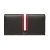 Palladium Metal Buckle Grain Calfskin Wallet Men Wallet Black 6306558