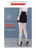 Women's High-Waisted Black A-Line Culottes: Spring/Summer 2026 Versatile Wide-Leg Casual Shorts.