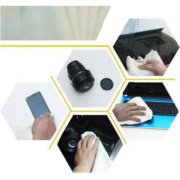 SUEIANNMN Car Nature Chamois Real Leather Washing Cloth Cleaning Towel Wipes Clean Cham H88 (60X90cm)