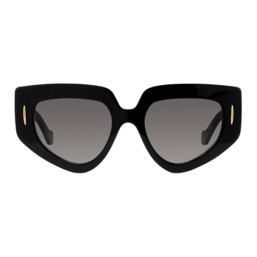 Loewe Logo Plastic Irregular Shape Sunglasses Women sunglasses Black LW40155I01B