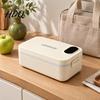 Portable Heating Meal Box for School 900ML USB Rechargeable Heated Lunch Box 304 Stainless Steel Liner Electric Bento Leakproof Students with