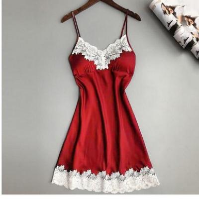 Elegant Deep V Silk Camisole Nightdress for Women