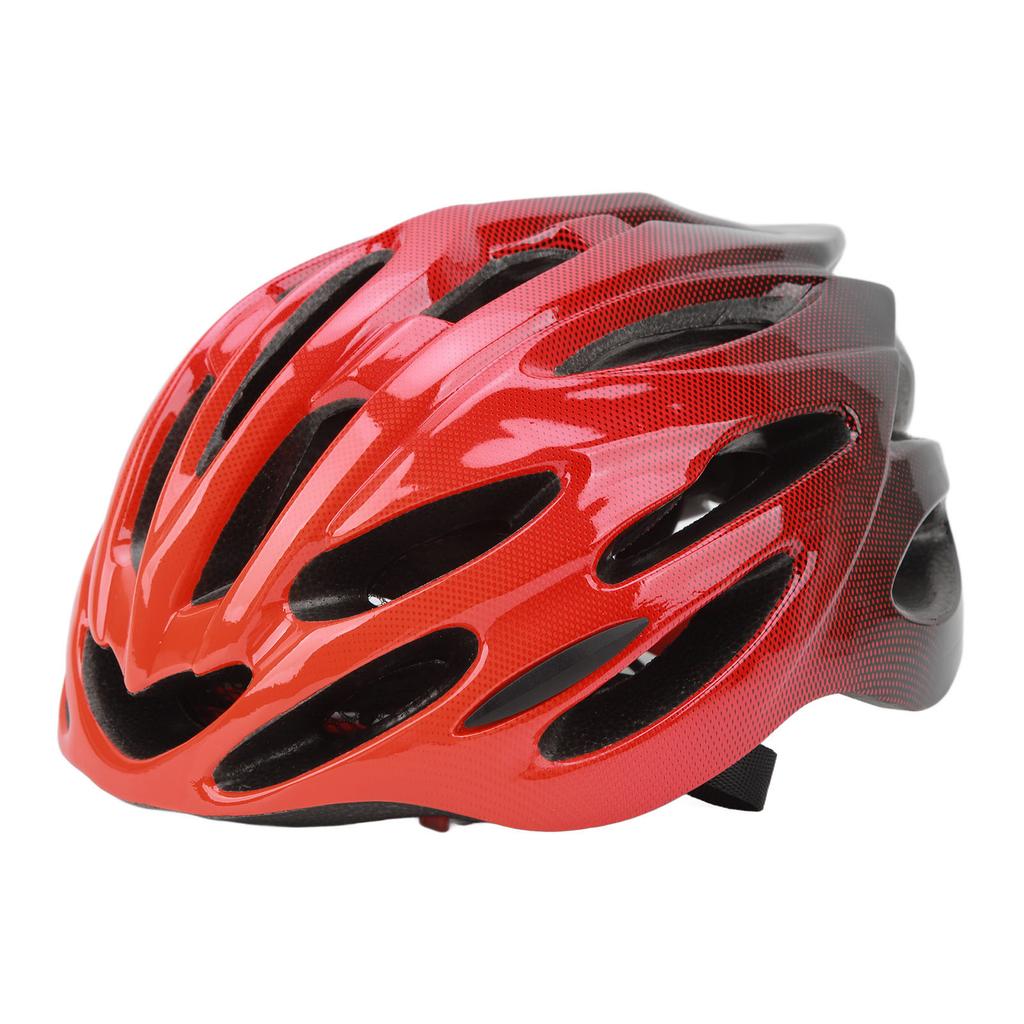 Bike Helmet for Adult PC EPS Adjustable Lightweight Cycling Helmet for Mountain Road Bike Reddish Black