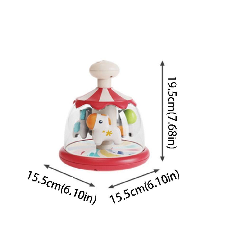Portable Size Sensory Carousel Rotating Design Early Learning Toy  Toddler Activities