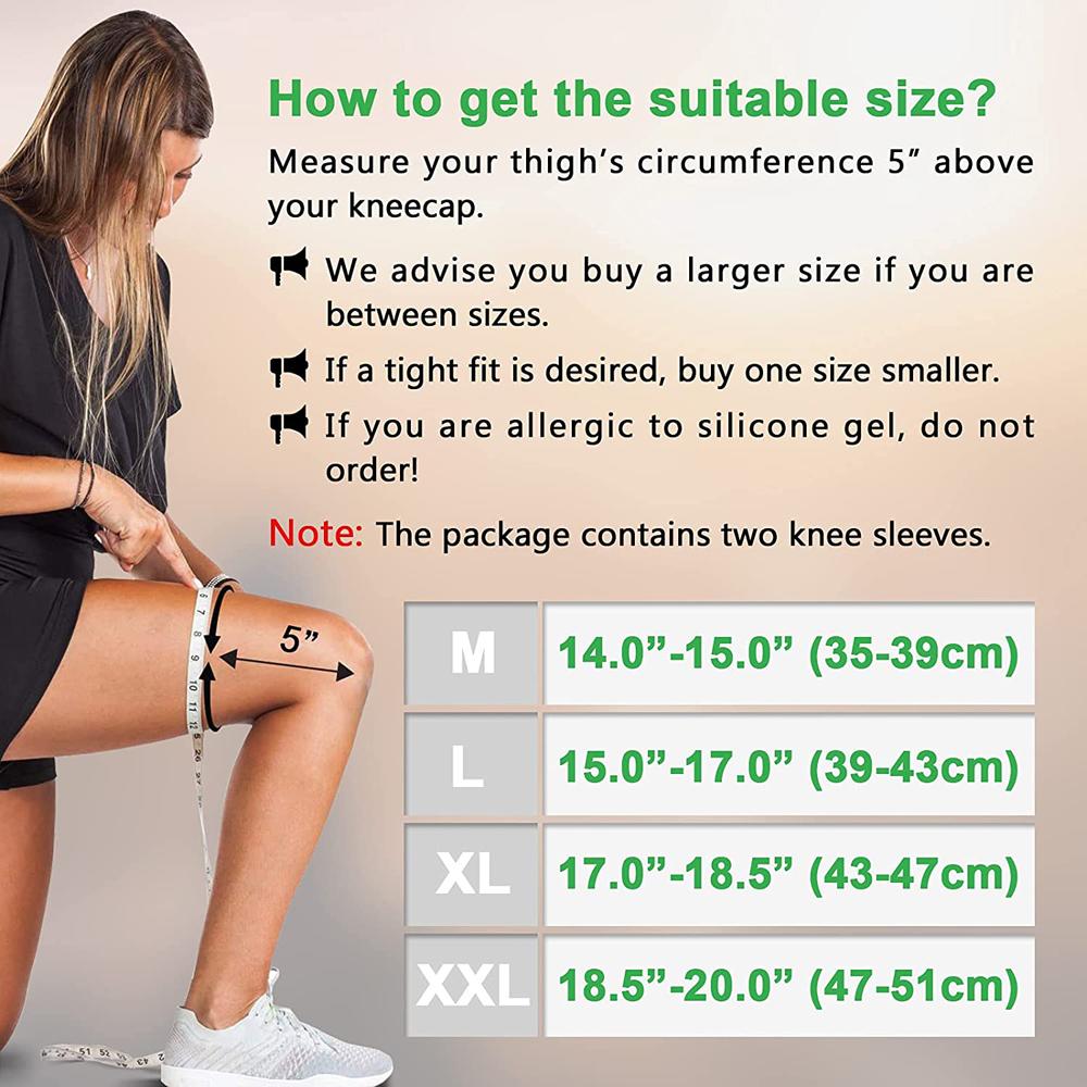 Active Knee Brace Warm Long Compression Knee Brace Men and Women Knee Support Protector for Weightlifting Exercises