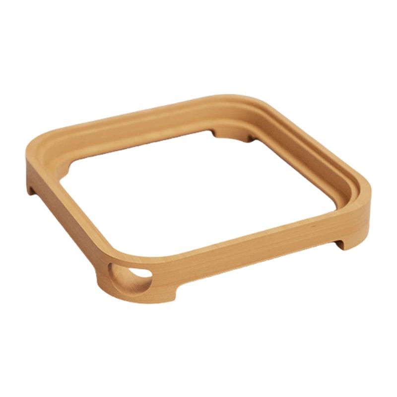 Walnut Beech Wood Base for 2024 Featuring Easy Access to Power Button and Dust Protections