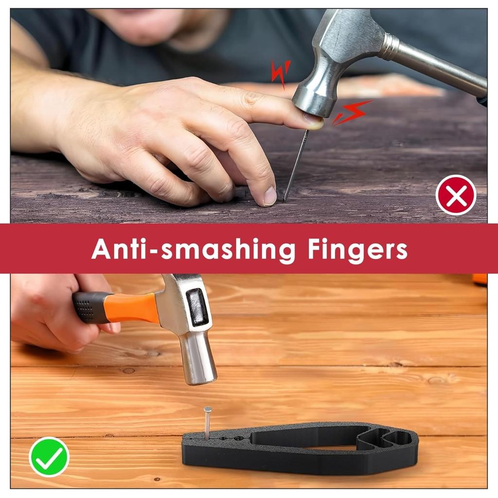 1 pc Nail Setter | Anti-Slip Joint Pliers, Finger-Safe, Portable Nail Setting Tool