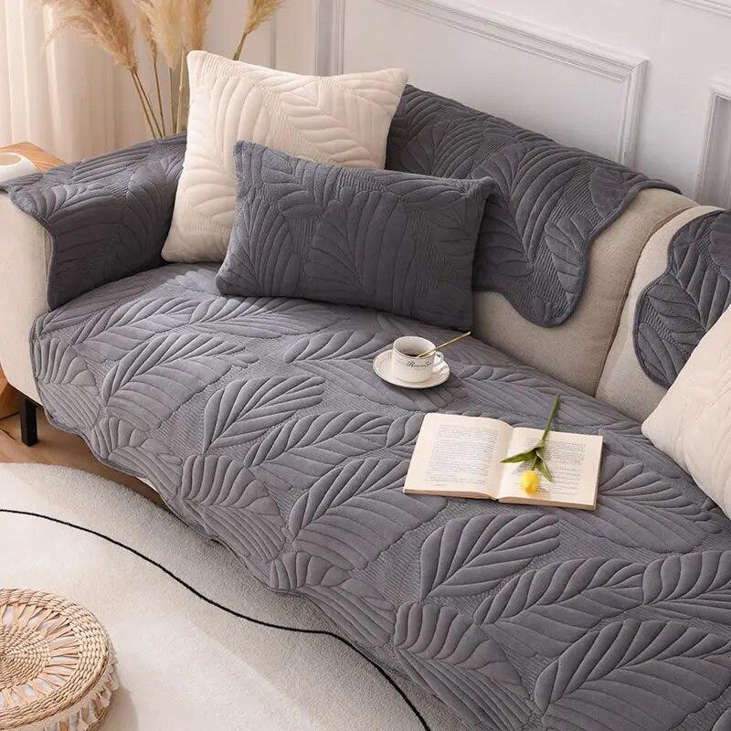 Winter Warm Sofa Cover Four Seasons Universal Thickening Living Room Decoration Combination Sofa Cushion Non-slip Furniture Dust