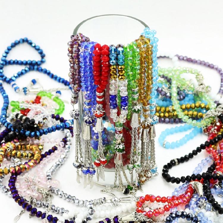 Tasbih Prayer Beads  Muhammad Simitate Agate Islamic Rosary Necklaces