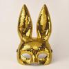 Glitter Masquerade Face Mask Mirror Surface Cosplay Costume Mask Punk Costume Mask  Cosplay Event