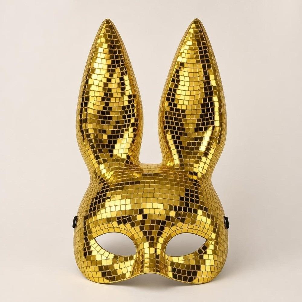 Glitter Masquerade Face Mask Mirror Surface Cosplay Costume Mask Punk Costume Mask Cosplay Event