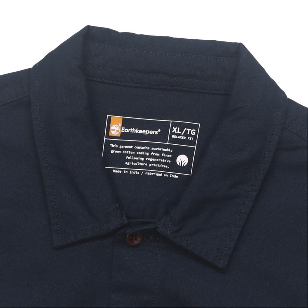 Timberland Urban Outdoor Series Solid Color Logo Label Casual Polo Shirt Men Shirts Navy A6QR9-433