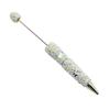 Custom Beadable Pen Blanks Glitter Ballpoint Pen, Sparkly Rhinestone Star Moon Beaded Plastic Creative Gift Pens for Women DIY Handmade Gel Ink School