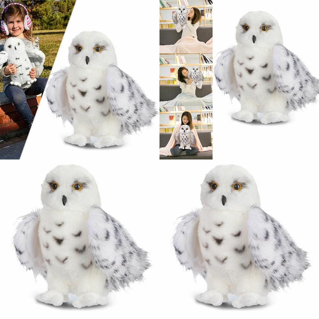Adorable Wizard Snowy Owl Plush Toy Soft Stuffed Doll For Kids Christmas Gift