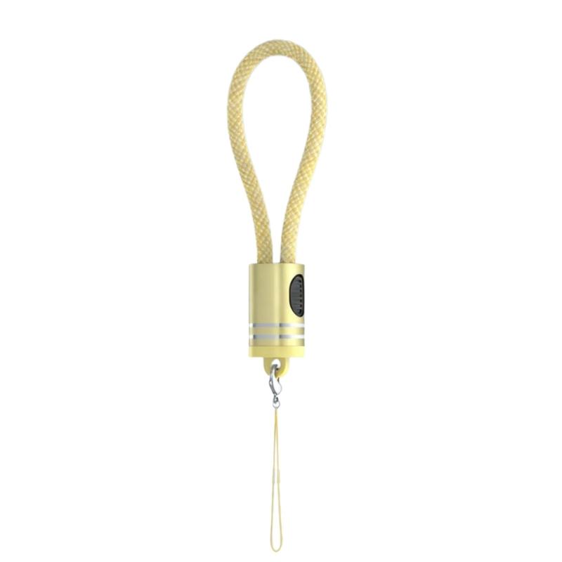 18cm Double USB C Charging Cable 60W Fast Charge With Keyring Design For Convenient Carry Power Cord