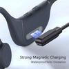 VAORLO 4 Pin 60CM Magnetic Charging Cable Suitable For New X7 Headset DGS10 Bone Conduction Bluetooth Sports Wwimming Headphones