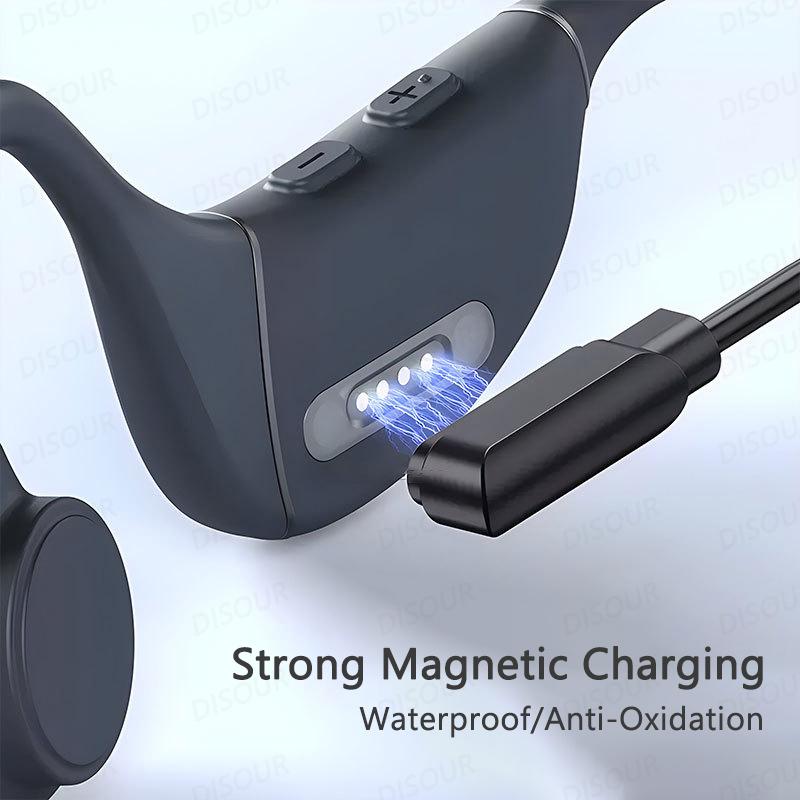 VAORLO 4 Pin 60CM Magnetic Charging Cable Suitable For New X7 Headset DGS10 Bone Conduction Bluetooth Sports Wwimming Headphones