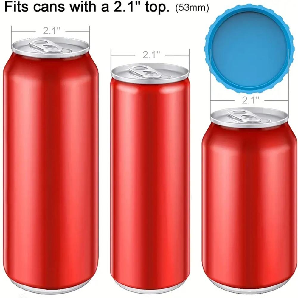 6 Pack Silicone Soda Can Lids Silicone Can Lids Beer Can Lids Juice Drink Can Protective Covers Reusable Fits Standard Cans