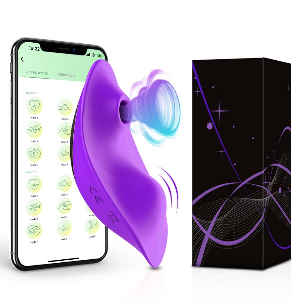 APP Sucking Vibrator for Women Female Wearable Clit Sucker Clitoris Stimulator 2 In 1 Sex Toy for Women 's Panties Adult Goods