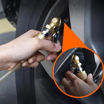 Air Chuck Leak-Proof Attachments With Quick Plug Car Locking Tire Air Chuck Nozzle For Motorcycle RV Truck Bike Scooter Auto
