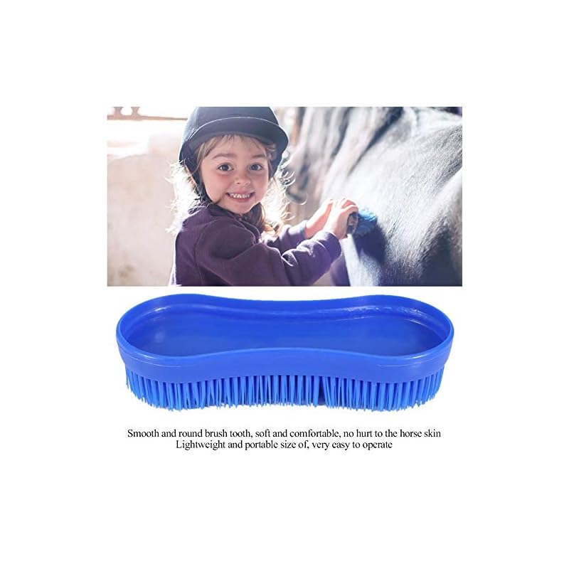 Horse Grooming Brush Cleaning Brush Soft Touch Riding Massage Too Professional Horse Curry Comb Horse Care Pony Comfort