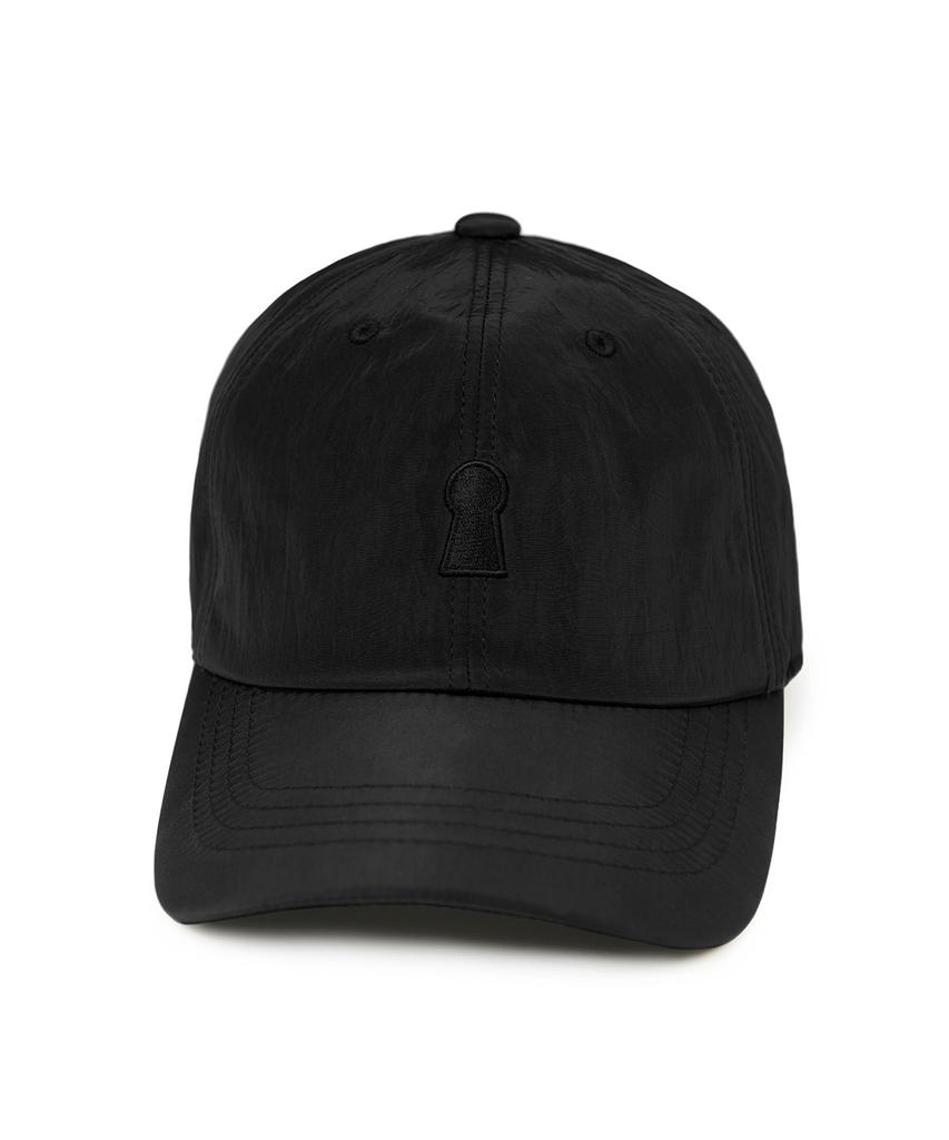 Sekeonmonollogeu Keyhole Logo Nylon Ball Cap Black Seac003Black