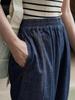 Louvre Summer Korean Retro Wide-Leg Breathable Sun Protection Jeans for Women