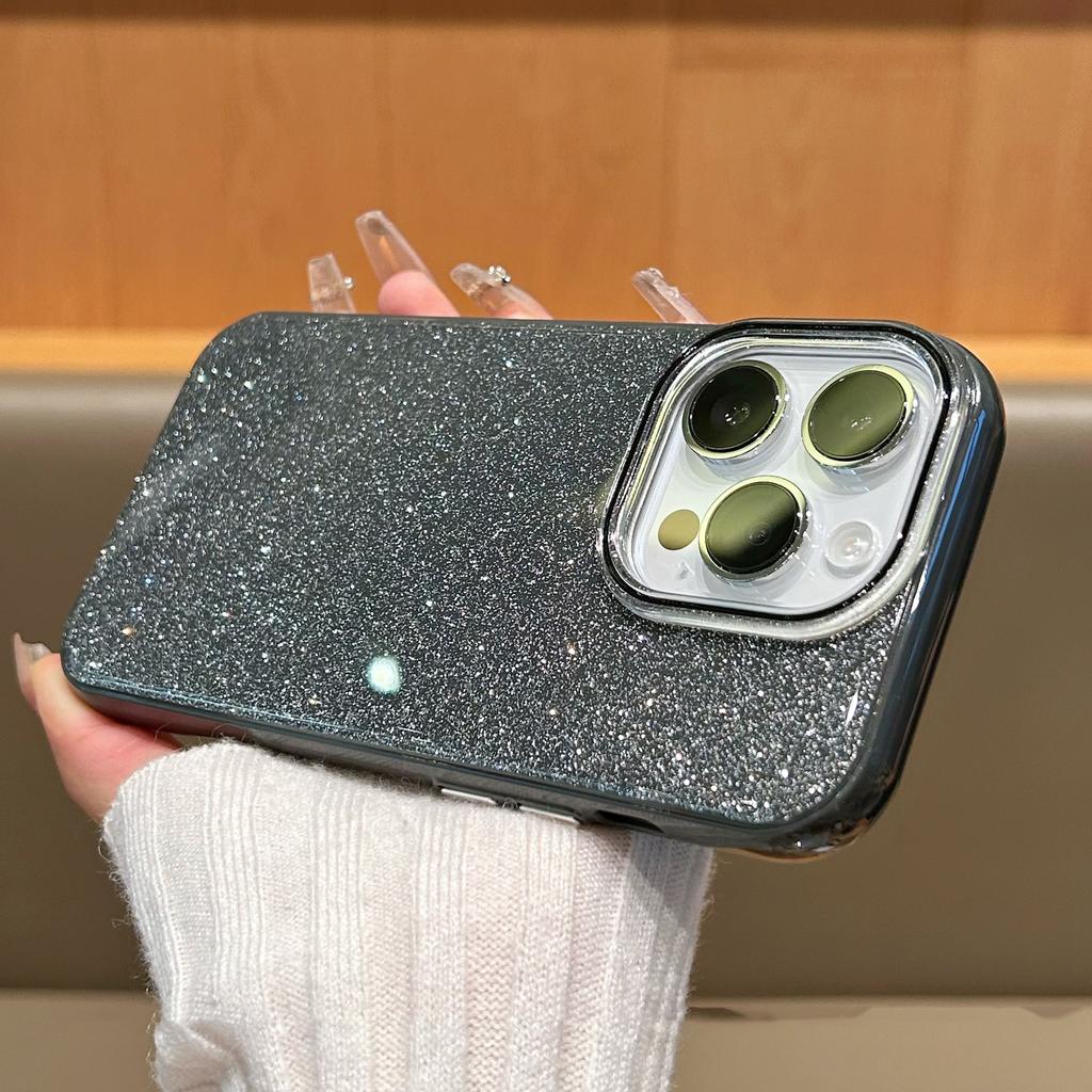 Luxury Candy Color Bling Glitter Case For iPhone 16 15 14 13 12 11 Pro Max plus Silicone Shockproof Bumper Cover